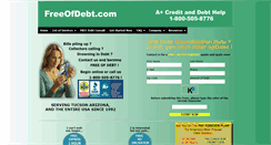 Desktop Screenshot of freeofdebt.com